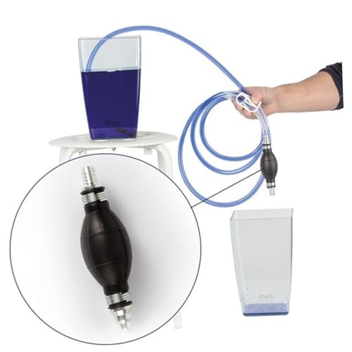 Manual Suction Hose Siphon Pump Kit for Car and Fish Tank, Practical Water and Oil Guide Tube with Sturdy Handheld Suction for Vehicle Fluid Transfer and Aquarium Water Change