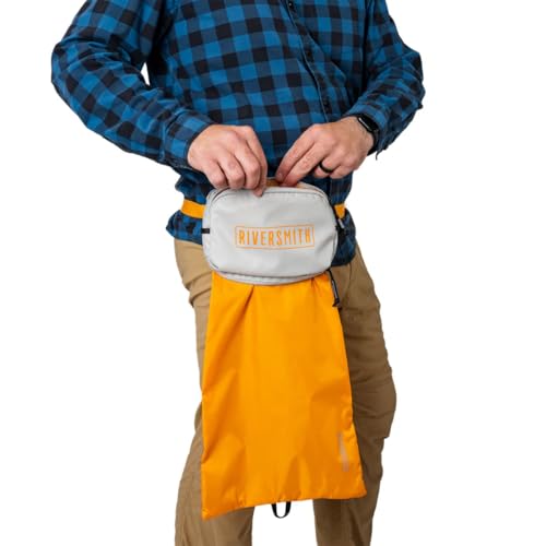 RiverSmith Fly Fishing Pack, Minimalist Hip or Sling Pack, PackOut Bag - color: Gray Cadmium