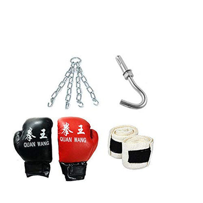 Full Heavy Boxing Punching Bag (Empty), Training Gloves Speed Set Kicking MMA Workout, Taekwondo Training Fitness Heavy Boxing Workout, Muay Thai Kick Bag, Home Gym