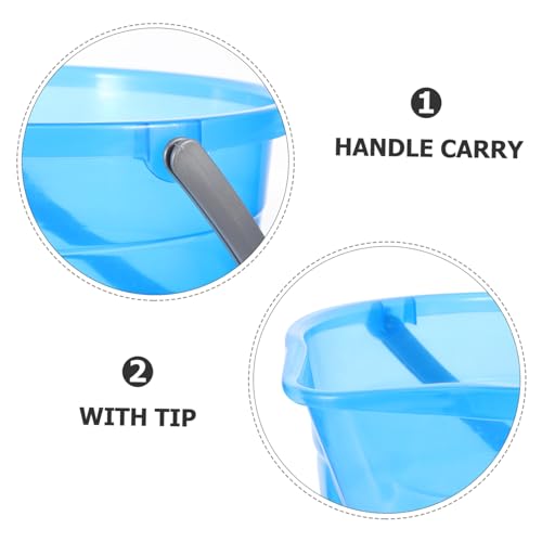 Beaupretty Plastic Water Bucket Handle Portable Multipurpose Storage Container for Home Thickened Plastic for Water Paint Laundry