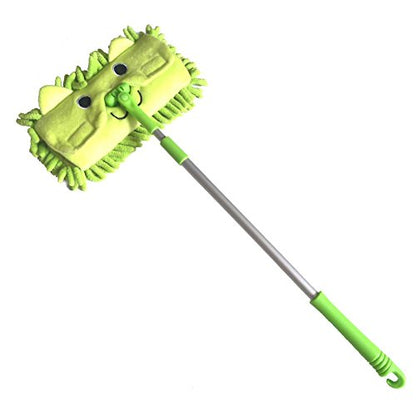 Mini Housekeeping Cleaning Tools for Children,3pcs Include Mop,Broom,Dustpan (Green Mop+Frash Blue Broom&Dustpan)
