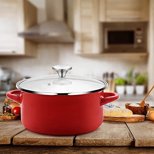 Hotop 4 Sets Dutch Oven Knob Stainless Steel Replacement Knob Pot Lid Handle Compatible with Le Creuset, Aldi, Lodge and Other Enameled Cast-Iron Dutch Oven (Silver) - color: Silver