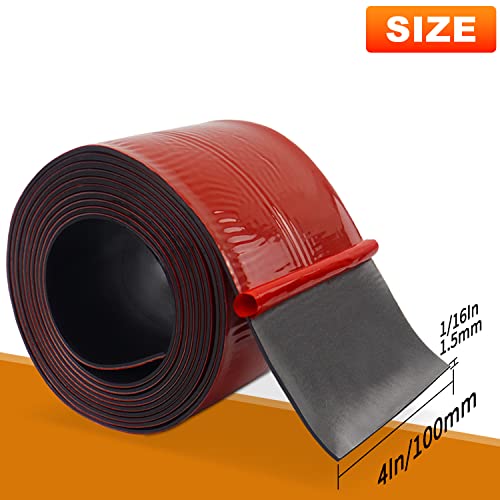 Adhesive Rubber Strips Neoprene Rubber Sheet, Solid Sheets Rolls for Pads, Crafts, DIY Gaskets, Seals (4" Wide, 1/16" Thick, 20' Long) - size: 4" Wide, 1/16" Thick, 20' Long