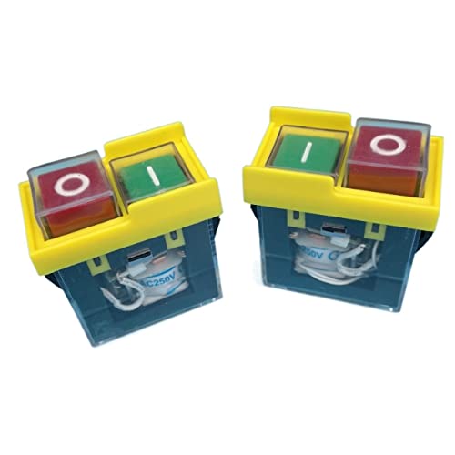 Water Pumps, Parts & Accessories 2pcs AC250V 6A Pushbutton On Off Switches Control Box Switches Electromagnetic Switch KJD6 5e4