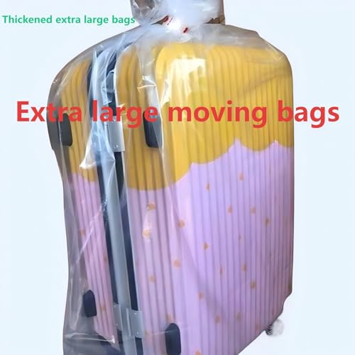 Extra Large Storage Bags, Clear Plastic, Thickened Dust-Proof, 59x71 Inch, for Furniture, Luggage, Industrial Equipment, Commercial Use, 5 Count,Extra large moving bags,150cm x 180 cm