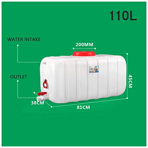 Water Tank Water Bucket, 25L/45L/110L/160L/200L Collapsible & Portable Water Container, Water Carrier Water Tank for Camping Hiking Fishing Climbing Picnic BBQ Travel Outdoor Use(Size:110L)