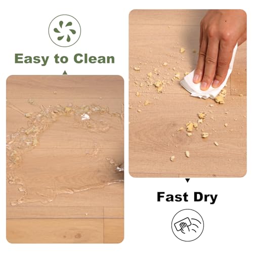 Clear PVC Floor Mat, 1.5mm Thick Waterproof Protective Mat for Hard Floors, Under Refrigerator, Pet Bowls, or Appliances – Cuttable, Easy to Clean (54"x 54") - size: 54"x 54"