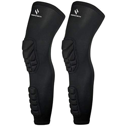 Knee Calf Padded 2 Pack Compression Leg Sleeve Shin Protective Support - size: XX-Large