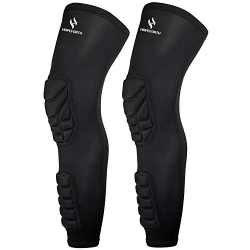 Knee Calf Padded 2 Pack Compression Leg Sleeve Shin Protective Support - size: Medium