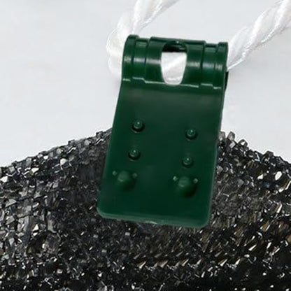 Fabric Shade Clips - Mesh Grippers, 10 Pieces Netting Fasteners For Garden Support, Clamps With Locking Teeth, Yardware, Fixed Pegs For Greenhouse, Patio And Flower Bed