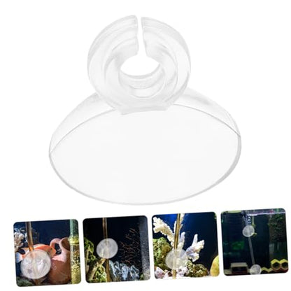 40Pcs Aquarium Hose with Suction Cups Soft Card Slot Design for Oxygen Tubing Lightweight Durable Fish Tank Accessories Easy to Use Store for Aquarium