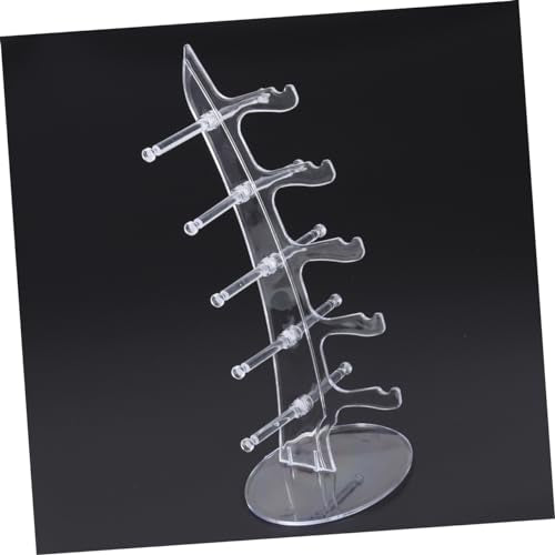 ULTECHNOVO 5pairs Transparent Acrylic Sailboat Glasses Display Stand Rack for Sunglasses and Eyeglasses Home Use and Glasses Shop Showcase