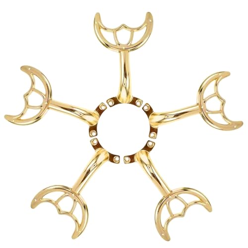 5 Pcs 52’’Ceiling Fan Blades Arms Replacement,Ceiling Fan Blades Arms Replacement Parts Mounting Bracket Kit for Replacing The Worn FanBlades,Keep The Balance and Good Performance(Gold)