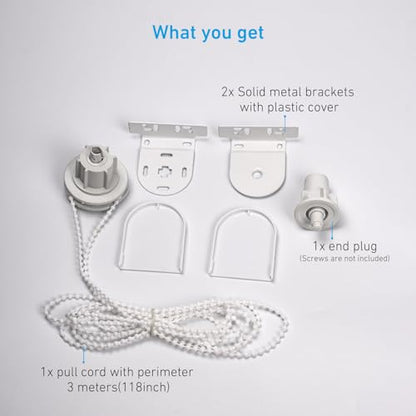 1 1/2 inch (38mm) Tube Clutch Replacement Kit for Roller Shades - Complete Repair Set with Metal Bracket, Clutch Mechanism & End Plug - Fits 1.5" OD (Outer Diameter) Tubes Only - style: 38mm Metal Bracket