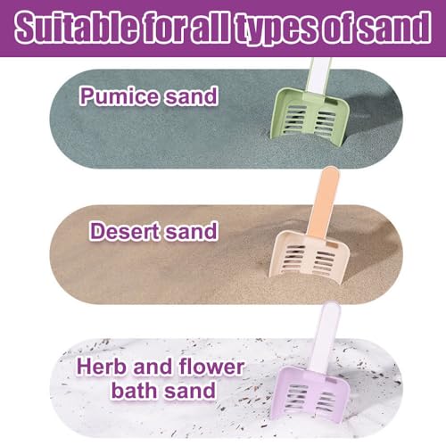 MiOYOOW Hamster Litter Scoop, Plastic Sand Shovel Small Animal Mesh Scooper for Guinea Pig Hamsters Gerbils Small Animals - color: green