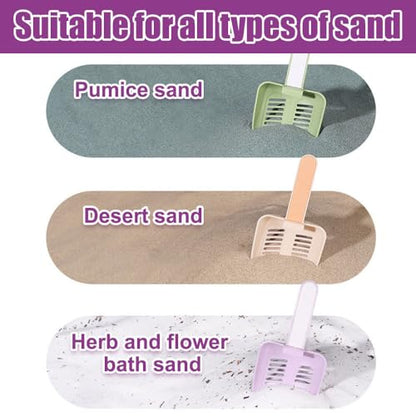 MiOYOOW Hamster Litter Scoop, Plastic Sand Shovel Small Animal Mesh Scooper for Guinea Pig Hamsters Gerbils Small Animals - color: green