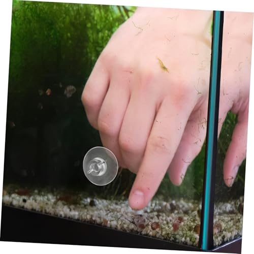 20 Pcs Adjustable Suction Cups for Fish Tank Transparent Plant Holder Aquarium Decorations Easy Installation for Moss Airline Tubing Shrimp Nests and Reptile Hammock