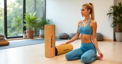 Foam Roller Physical Therapy/Natural Eco-Friendly Cork Roller,High-Density deep Tissue Massage Roller,Forcefully Relax Muscles,Stretching Roller Yoga & Travel Friendly (12 * 4 Inch) - size: 12 in x 4 in Cylindrical
