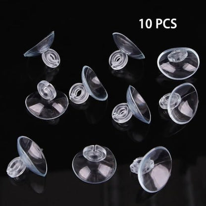 Transparent Aquarium Suction Cup Holders, 10 Pack, for Fish Tank Tubing, Pumps and Filters
