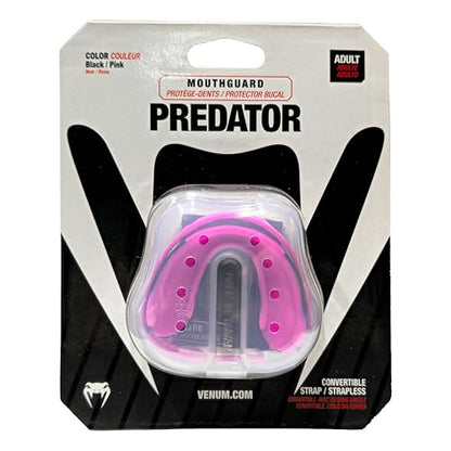 Venum Predator Mouthguard - Strap/Strapless - color: Black/Pink