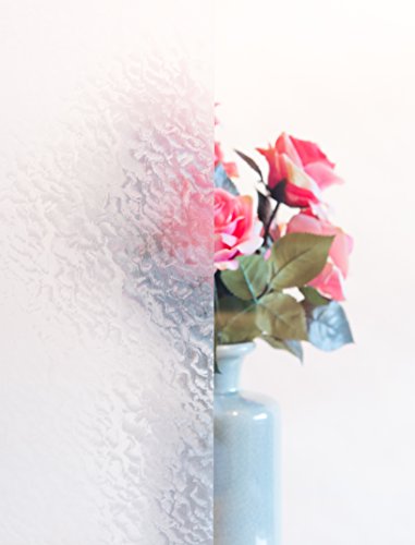 d-c-fix 346-0012 Self-Adhesive Privacy Glass Window Film, Snow, 17" x 78" Roll