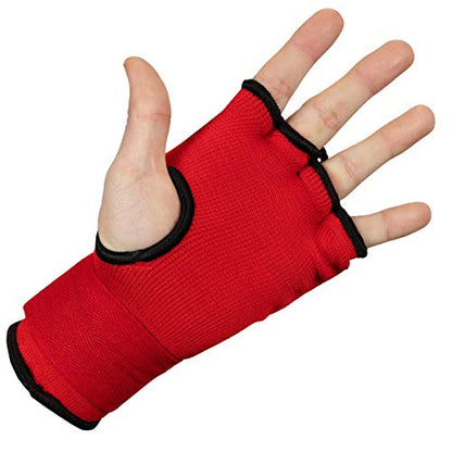 Title Boxing Attack Nitro Speed Wraps 2.0 - Boxing Wraps, Quick Wraps Boxing, Boxing Hand Wraps, Hand Wraps for Boxing Gloves, MMA Gloves, Wrist Wraps Boxing, Muay Thai Hand Wraps, Knuckle Protection - color: Red/Black, size: X-Large