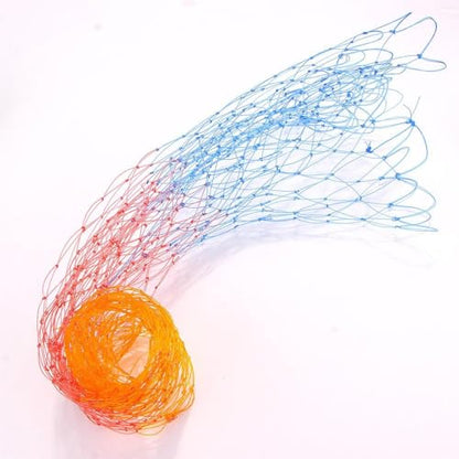Nylon Fishing Nets Collapsible Rhombus Mesh Hole Depth Folding Dip Net