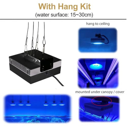 RL90-3rd Generation Reef Light for Coral Fish Tank Lighting with Smart-APP Control for 60inch 150CM Marine Aquarium Saltwater Tanks Corals
