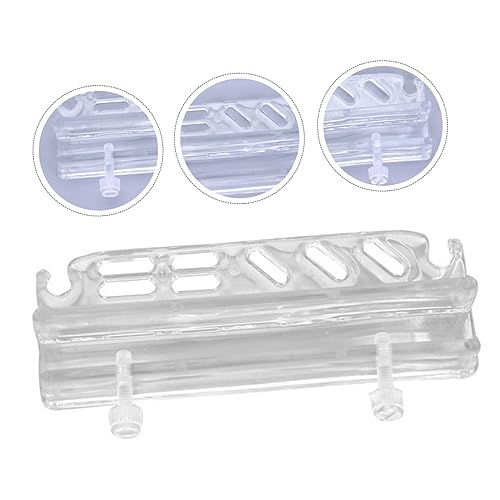 Abaodam Aquarium Tool Holder Acrylic Fish Tank Organizer Rack for Tweezers Scissors Storage for Aquascaping Tools Keeps Your Aquarium Clean