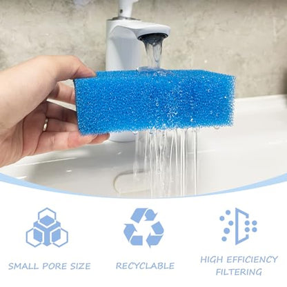 SHIGATSU 4 Set Replacement Aquarium Maintenance Kit for AquaClear 50 Power Filter, Includes Aquarium Foam Insert, Carbon Sponge, Bio Media and Pre-Filter Sponge