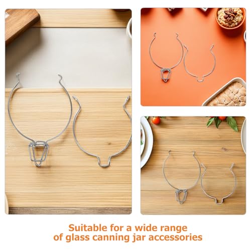 15pcs Mason Jar Lid Wire Clamps - Replacement Stainless Steel Sealed Buckles For Glass Jars - Airtight Sealing Canning Canisters Locking Clips For Kitchen