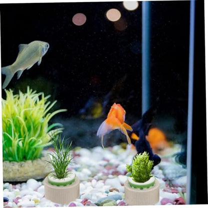 POPETPOP 9pcs Floating Fixed Rings for Aquarium Plants Durable Decorations for Fish Tank Enhanced Filtration and Growth Support