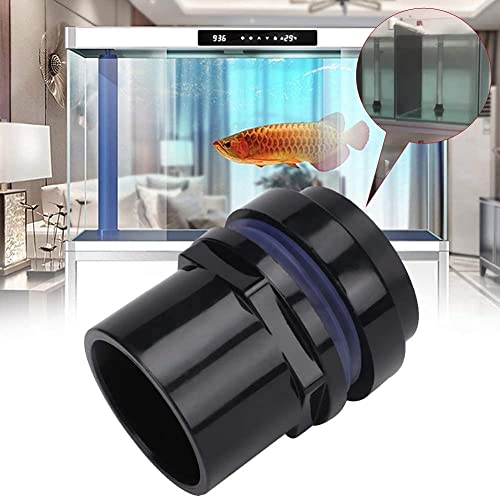 MroMax 40mm/1.57" ID PVC Aquarium Water Pipe Connector Joint Straight Tubes Hose Connector Fish Tanks Accessories 1pcs - size: 1pcs 40mm