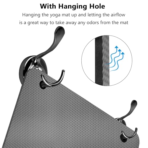 LFS Yoga Mat 72.8" x 31.5" x 2/5 inch Thick With Strap and Bag, Extra Wide - color: Gray