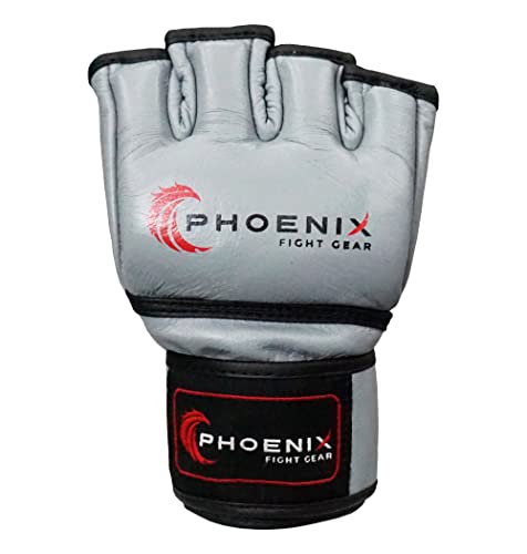Flight MMA Fight Gloves - color: Grey, size: X-Large