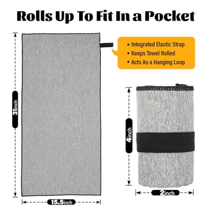 6 Pack Gym Towels Microfiber Quick Dry Men Women Working Out Gear for Body Sweat Fitness Yoga Exercise Tennis Outdoor Fast Drying Running Riding Jogging Hiking Camping Fishing Towel - color: 6pcs