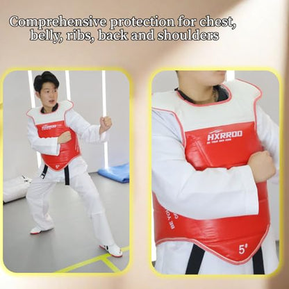 WT Taekwondo Martial Arts TKD Body Protector Reversible Chest Guard Protector hogu - size: 3