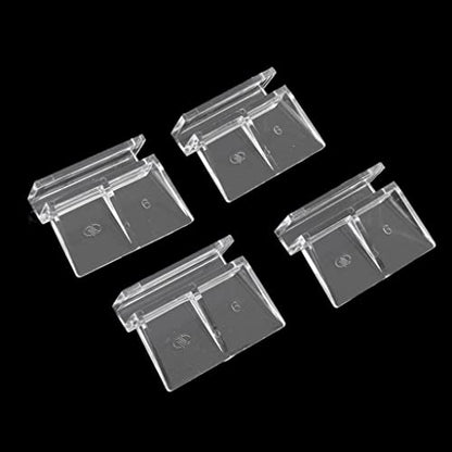 4Pcs Plastic Aquarium Fish Tank Glass Cover Clips Support Holders 6mm Lovely and professional