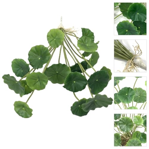 VILLCASE Artificial Lotus Leaves Faux Water Lily Pads Simulation Plastic Greenery 2pcs Home Party Decoration Indoor Scenic Display