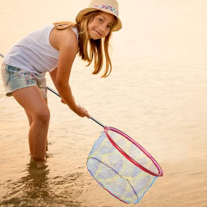 SUPVOX Fishing Net Replacement Head 35cm Diameter X 17cm Deep Portable Mesh Fish Landing Net Accessory for Freshwater and Saltwater Anglers Random Color