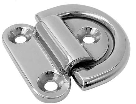 Marine Grade Stainless Steel Folding Pad Eye 1/4"