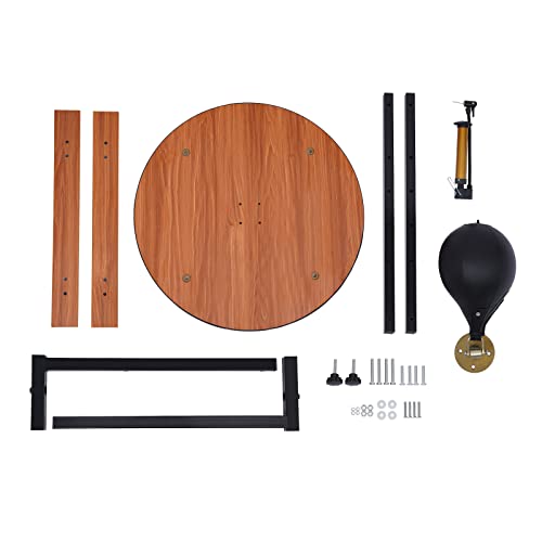 Speed Bag Platform Set, Heavy Duty Boxing Speedbag Kit, Wall Mounted Adjustable Speed Bag Platform Kit Professional Fitness Ball Boxing Reaction Training Kit 25.39*22.83" + speed bag (7.87")
