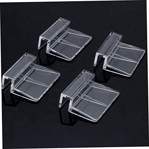 TOYANDONA 10pcs Acrylic Support Bracket for Fish Tank Cover Adjustable Holder for 7-8mm Glass Practical Aquarium Rack Accessory