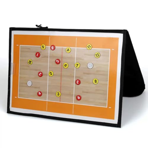 Magnetic Volleyball Lineup Board, Volleyball Coaching Clipboard, Volleyball Dry Erase Whiteboard Strategy Marker Board Training Equipment