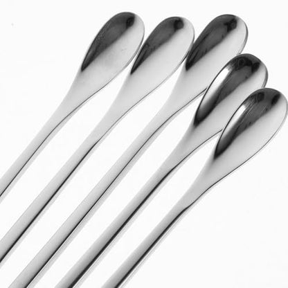 Toyvian 5pcs Durable Pet Food Scoops Ergonomic Reptile Feeding Utensils for Lizards and Small Animals Lightweight and Portable for Home and Aquarium Use