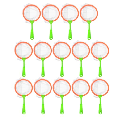 Totority Fishing Net for Kids - 14Pcs Outdoor Mini Catcher Net Set for Nature Exploration and Fish Collecting - Telescopic Plastic Design 8 66X4 72 Inches