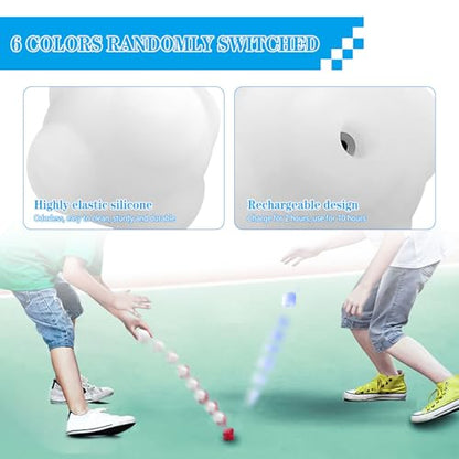 Agility Reaction Balls, Smart Reaction Ball Light Sports Reaction Balls Reflex Ball for Hand Eye Coordination Training, Sports Agility Lights Training Kit (1 Pack)