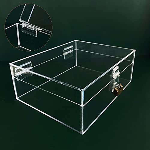 12 Pcs Acrylic Self Adhesive Small Transparent Continuous Hinge Tools for Cabinet Drawer Furniture DIY Display Stand 45x35 mm