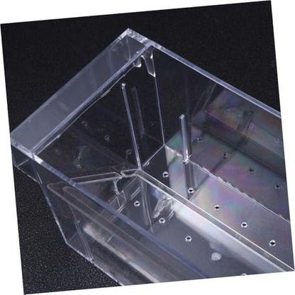 Breeding Box Acrylic Aquarium Fish Tank Isolation Breeder Box Fish Hatching Tank for Betta and Guppy Fry Rearing