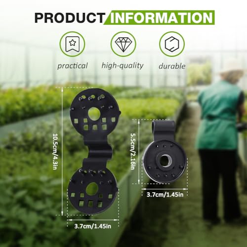Shade Cloth Heavy Duty Lock Grip, Upgrade Shade Cloth Fix Plastic Clamp Round Plastic Sun Shade Clip, Greenhouse Shade Cloth Fix Clamp, Windproof Awning Clamp Grip Tarp Clips (Black, 20pcs) - color: Black, size: 20pcs